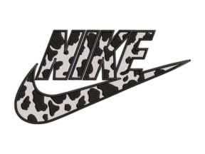 Cow Pattern Nike Embroidery Design - Premio Embroidery